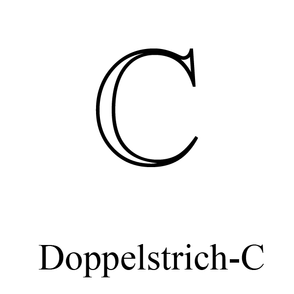 Mathematischer Großbuchstabe C mit Doppelstrich